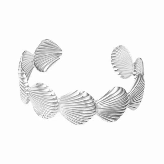 Shells bangle zilver