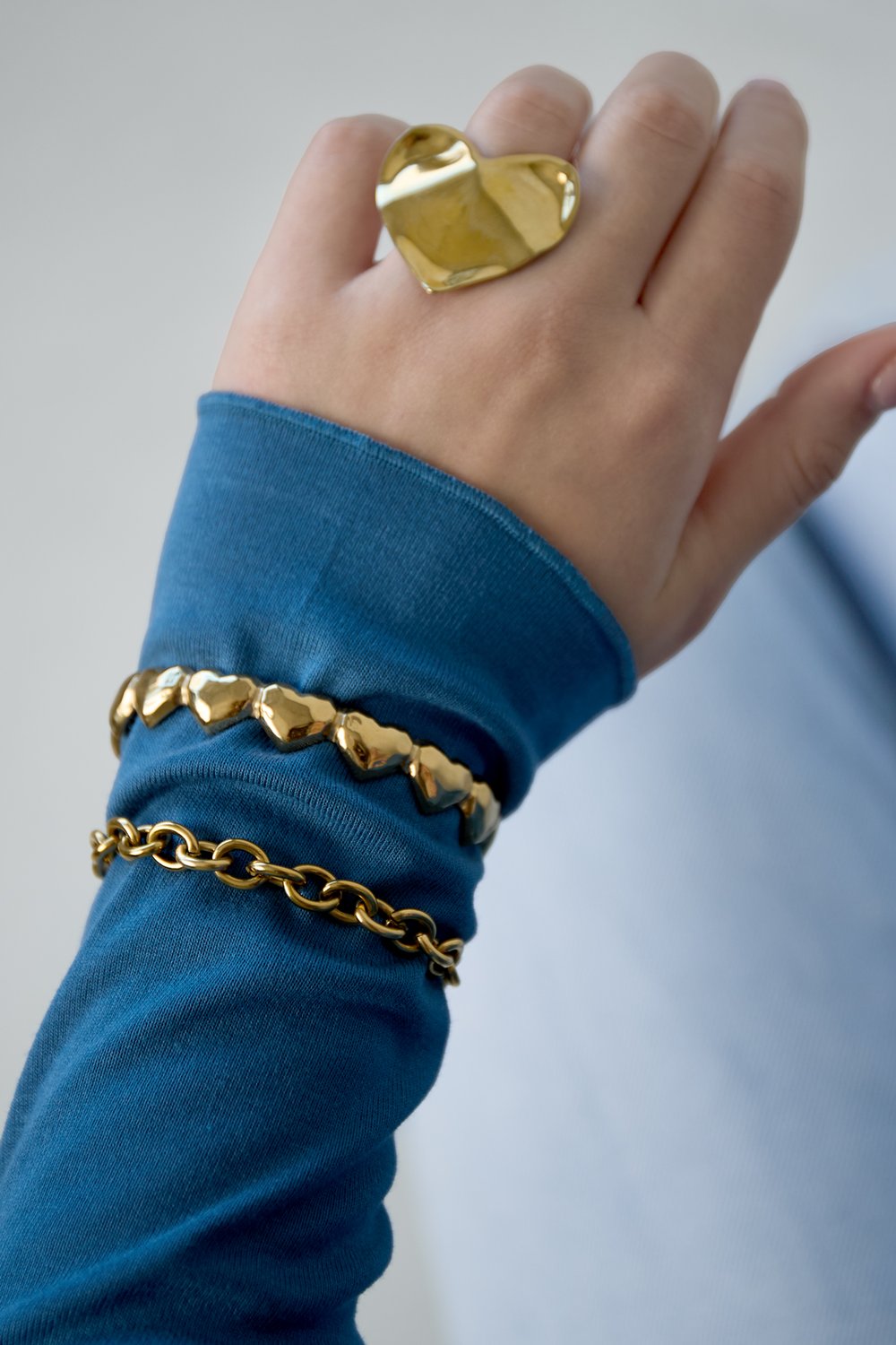 Armband kleine schakels goud