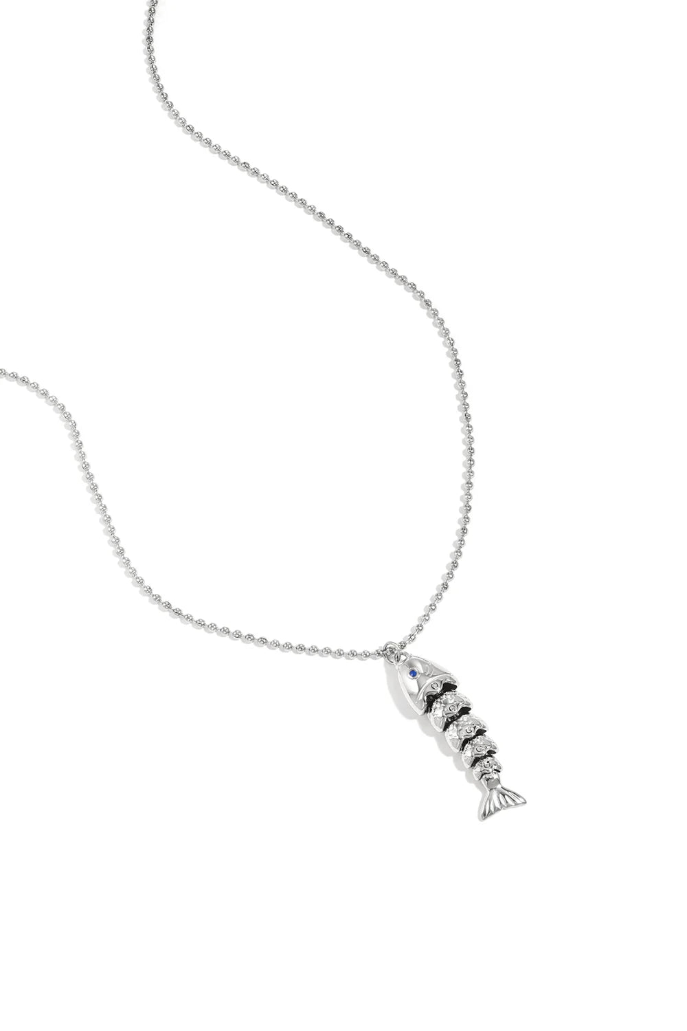 Vis ketting zilver