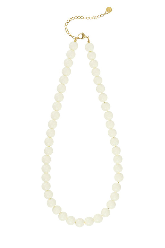 Kralenketting klein beige
