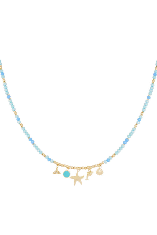 Kralenketting ocean blue