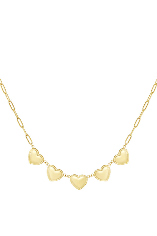 Full of love ketting goud