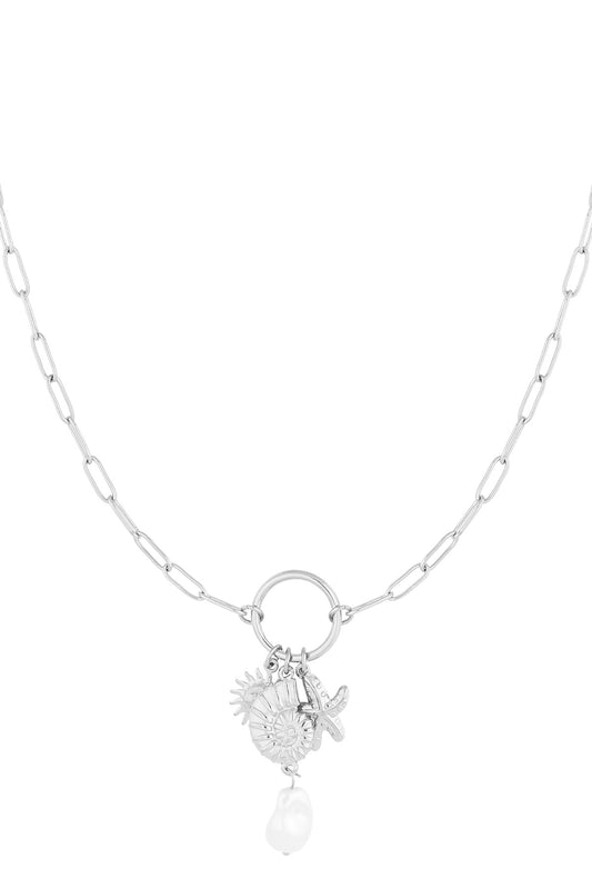 Coral coast ketting zilver
