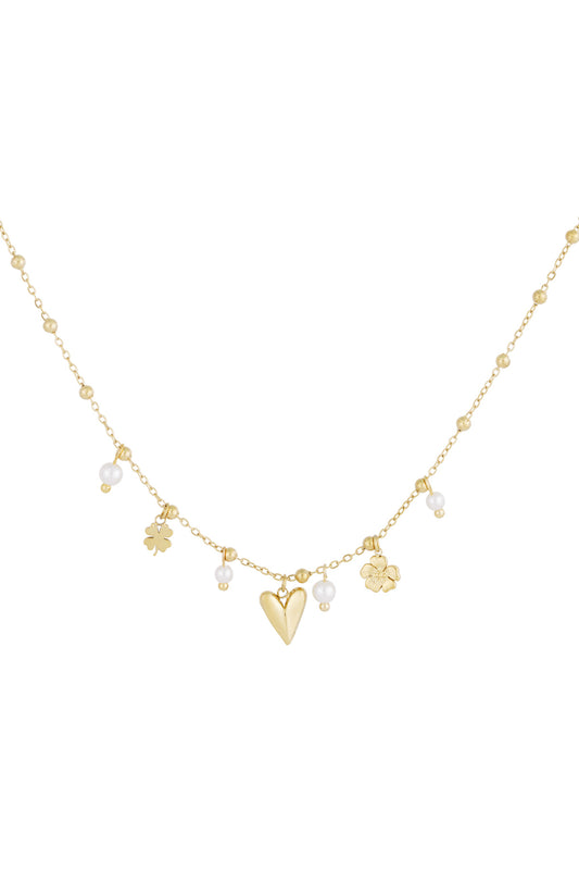 Lucky girl ketting goud