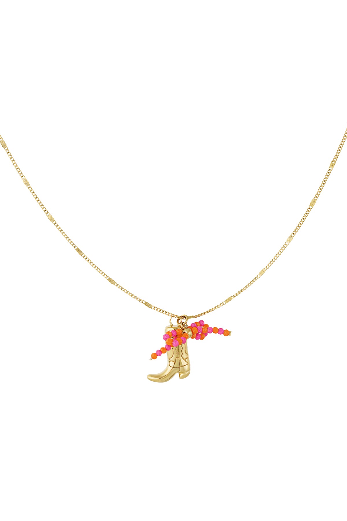 Cowbowlaarsje ketting goud