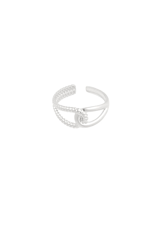 Forever connected ring zilver