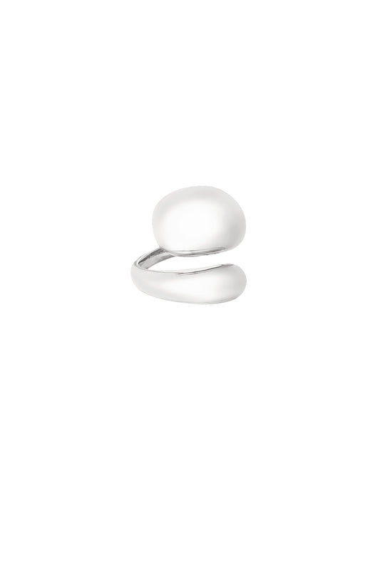 Connected ring zilver