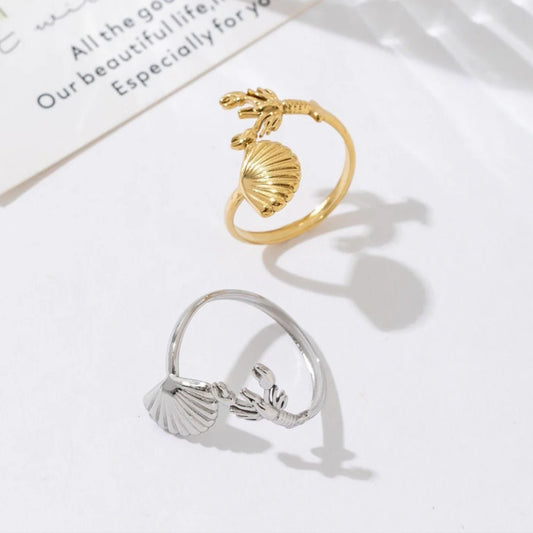 Lobster shell ring