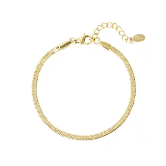 Flat bracelet gold