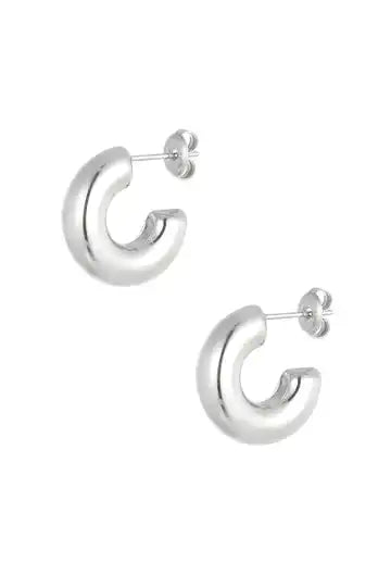 Chunky hoops silver