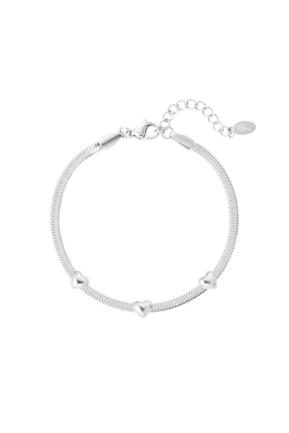 Triple the love armband zilver