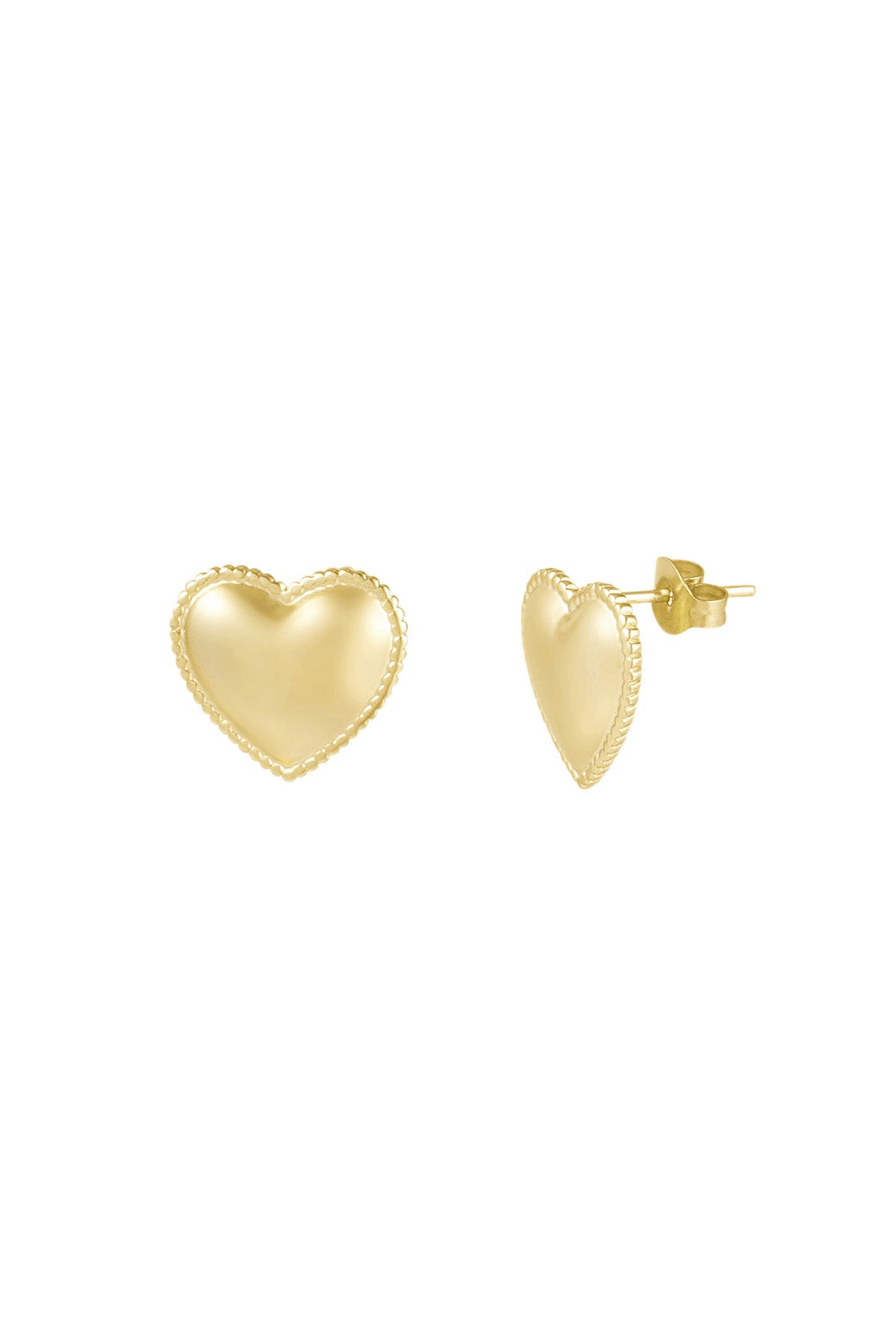 Hart studs goud