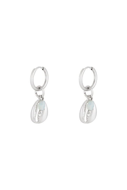 Summer vibe oorbellen zilver