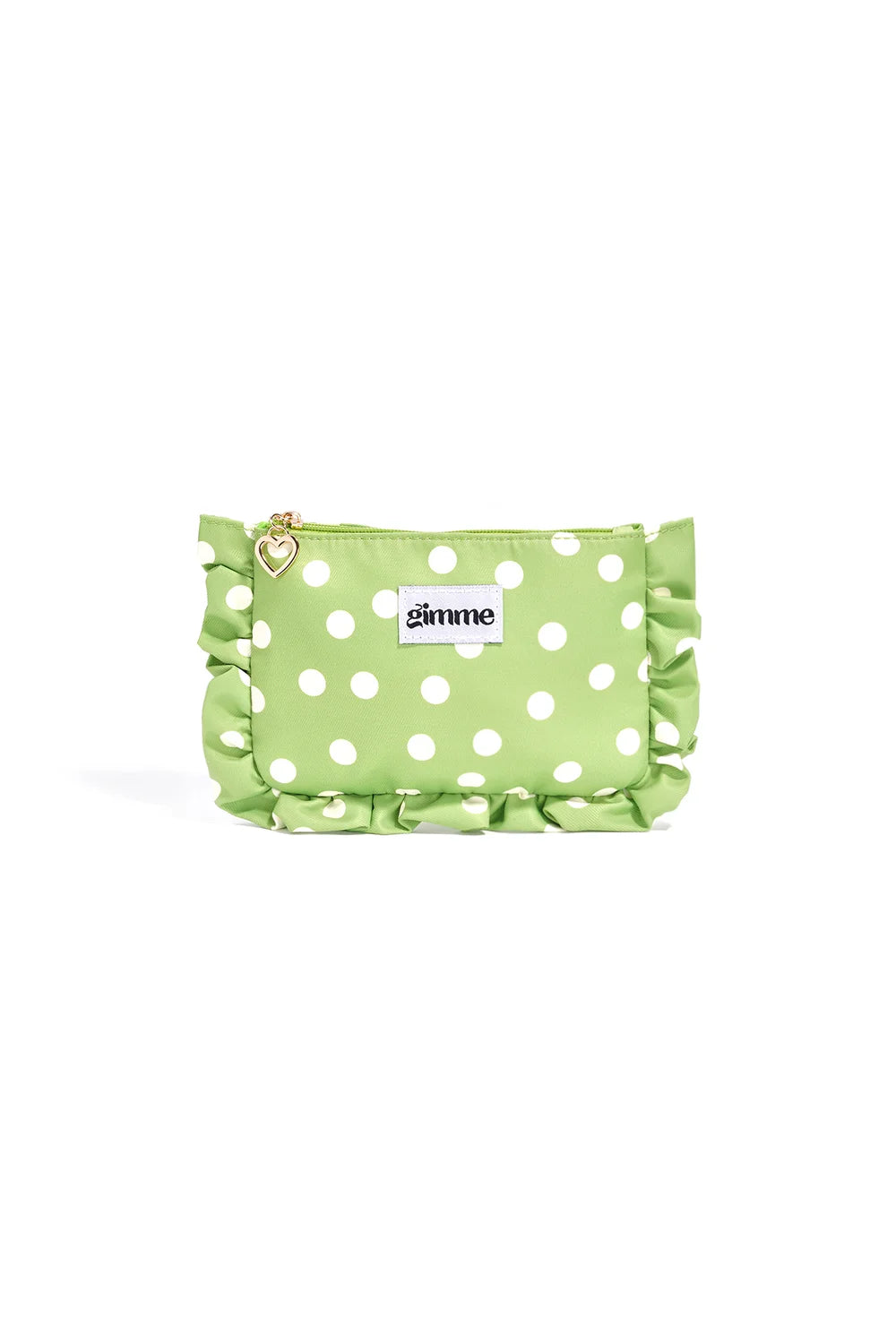 Polka dots makeup tasje groen