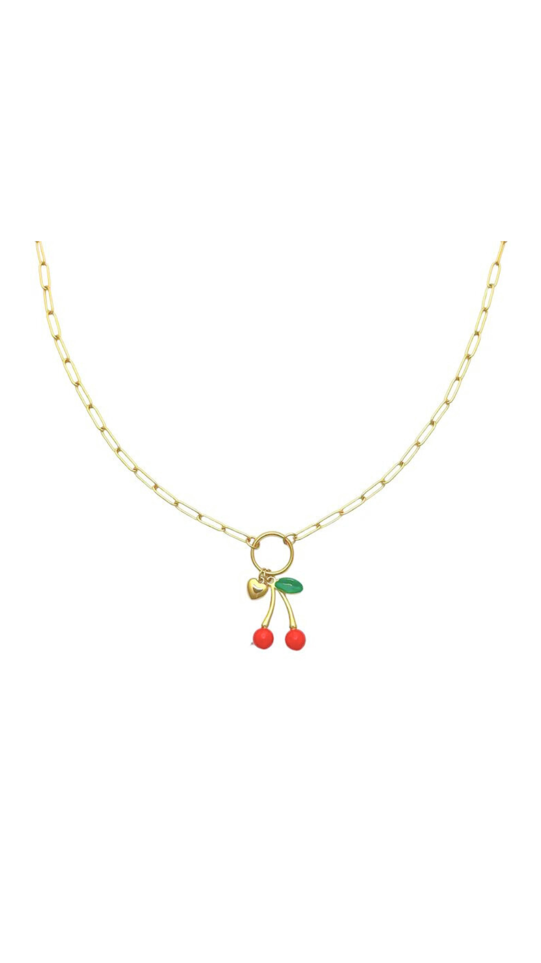 Schakelketting kers goud