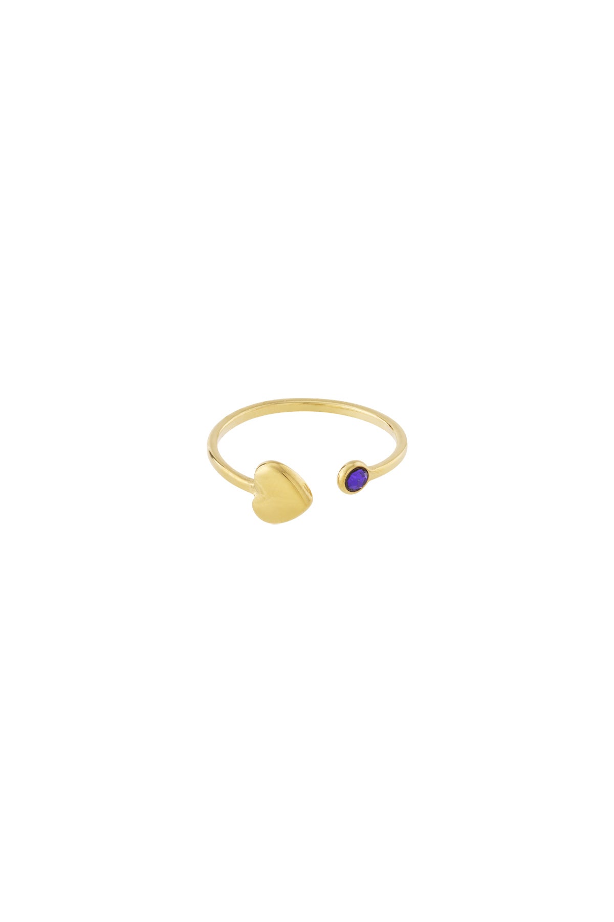 Birthstone ring goud