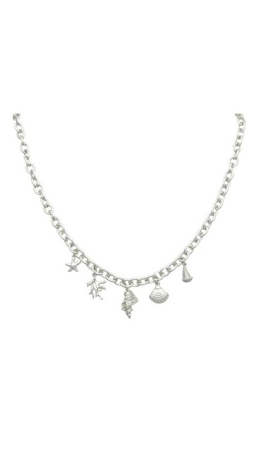 Bedelketting coastline zilver