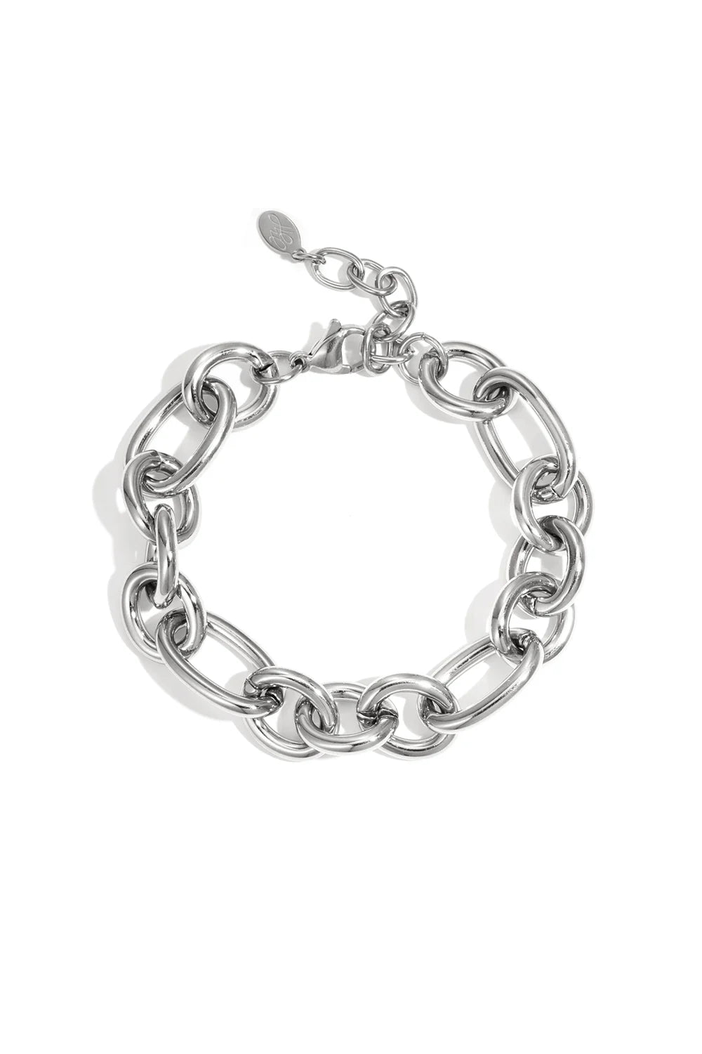 Armband ronde schakels zilver