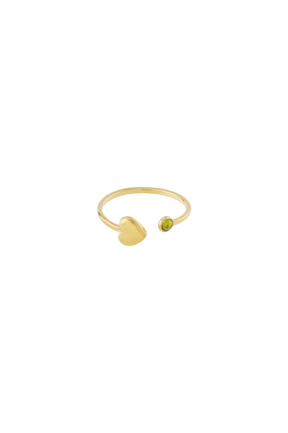 Birthstone ring goud