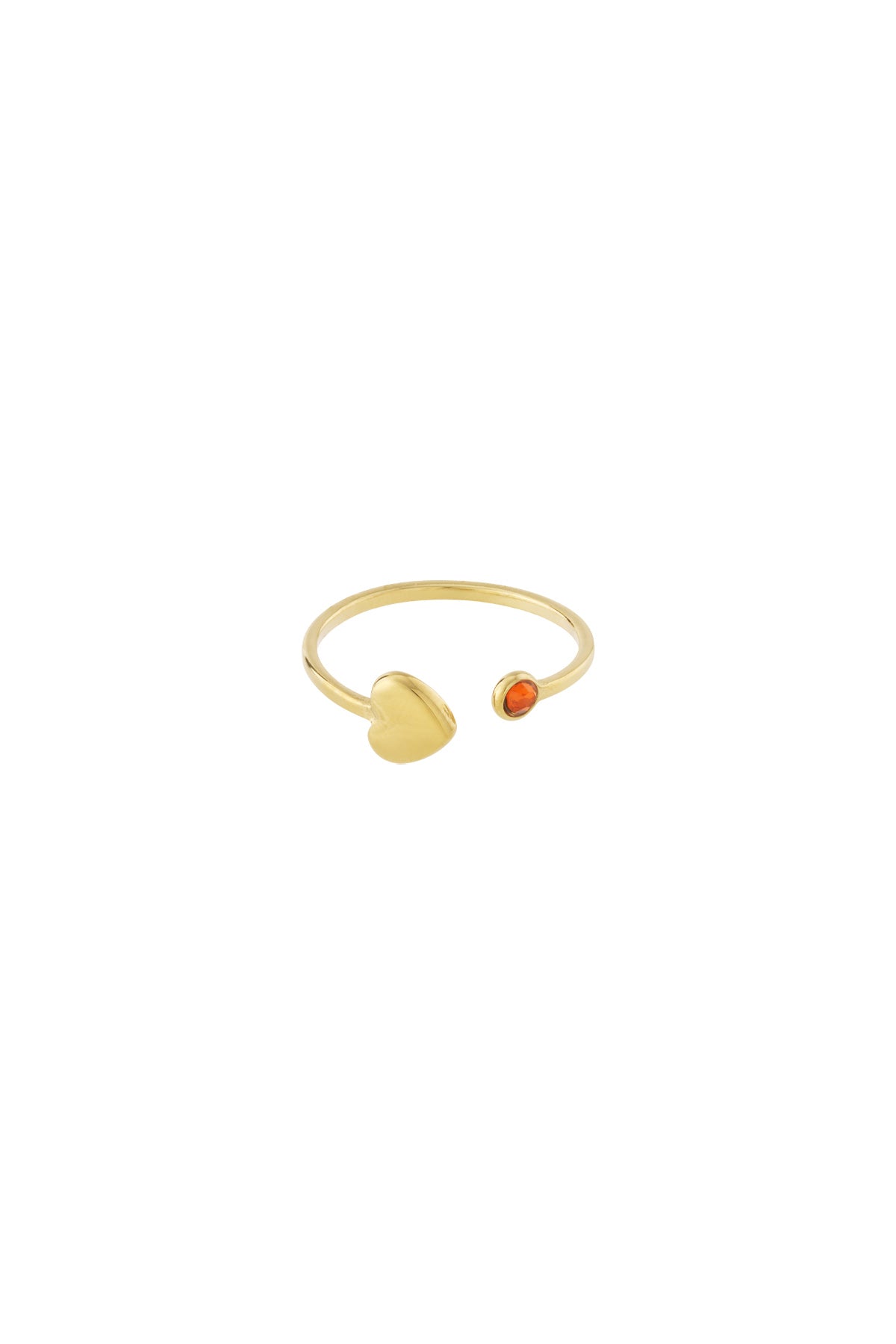 Birthstone ring goud