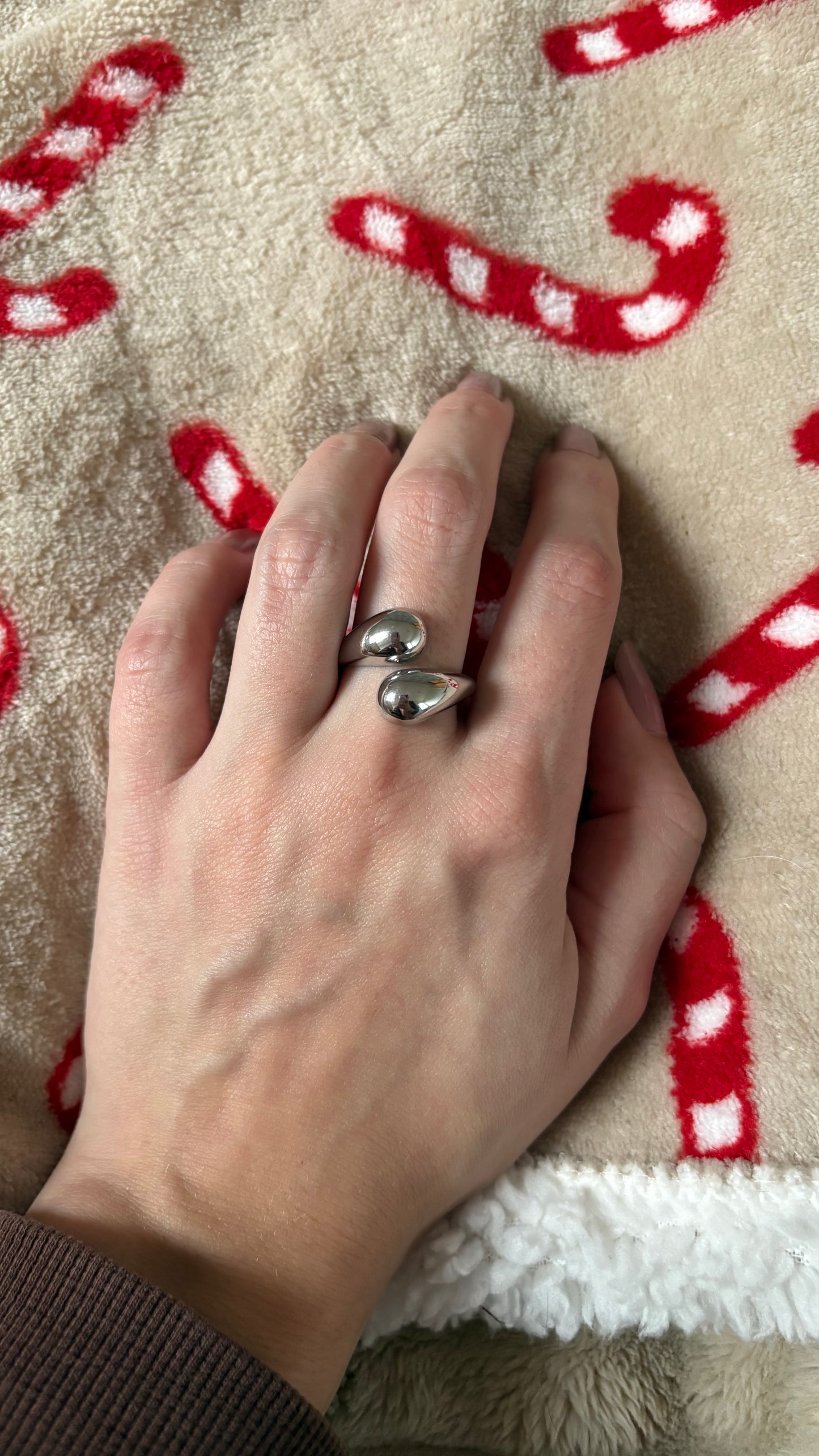 Ring intertwined zilver