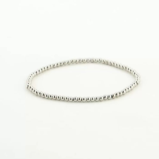 Kleine balletjes armband zilver