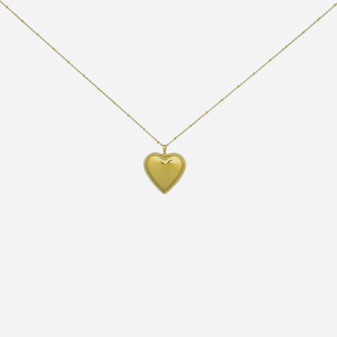 Lange hart ketting goud