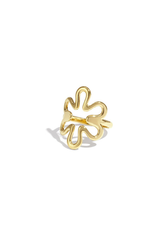 Blooming ring goud