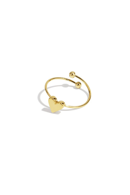 Klein hartje ring goud