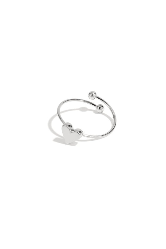 Klein hartje ring zilver