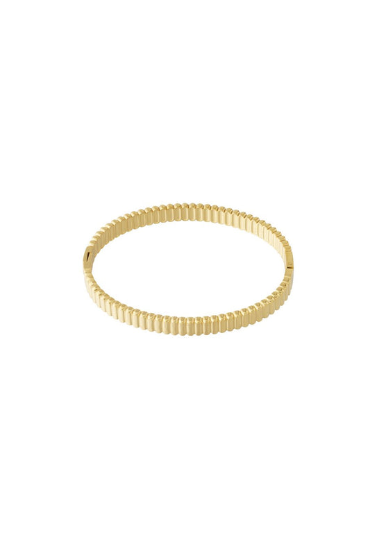 Bangle structured goud