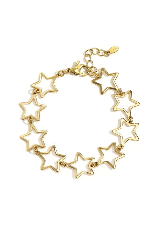 Sterren armband goud
