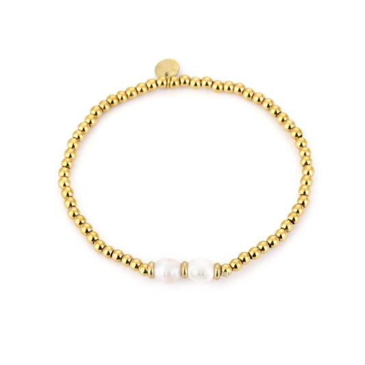 Kralen armband 2 parels