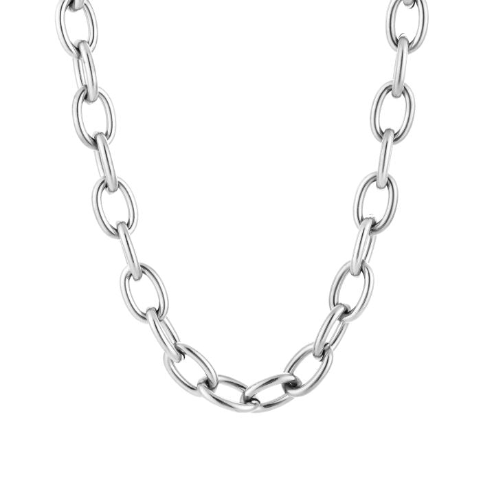 Schakel ketting zilver