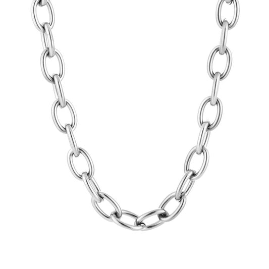 Schakel ketting zilver