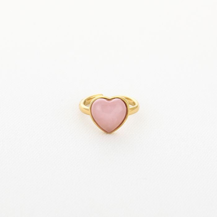Ring hartje roze