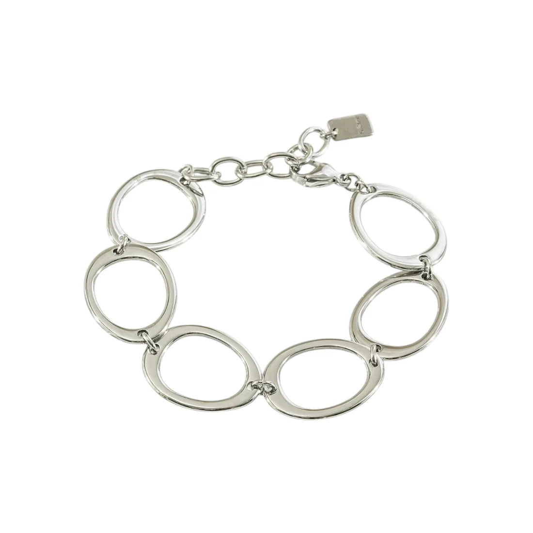 Full circles armband zilver