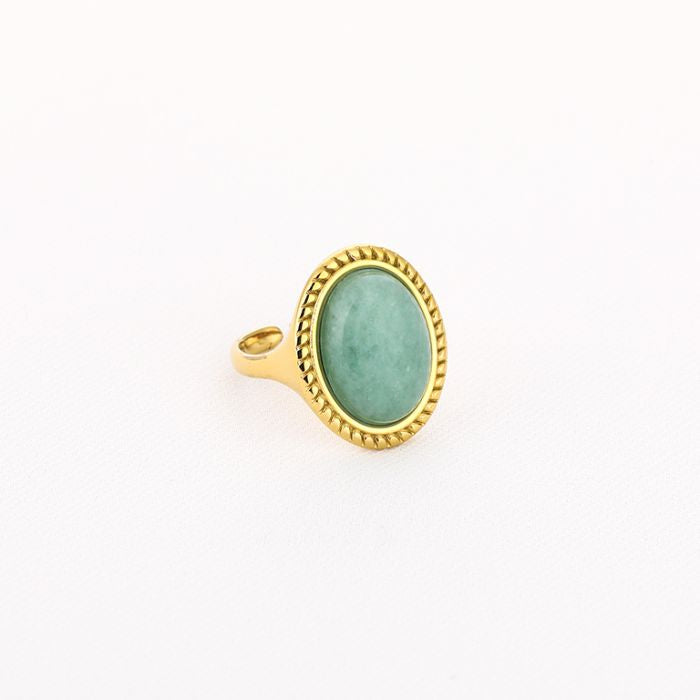 Chunky ring mint goud
