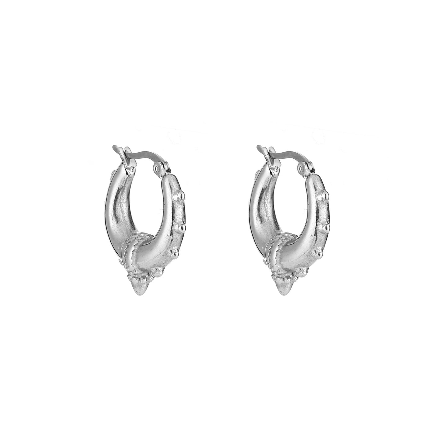 Bali hoops zilver