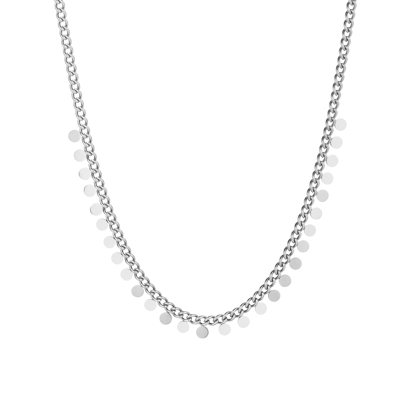 Full coins ketting zilver