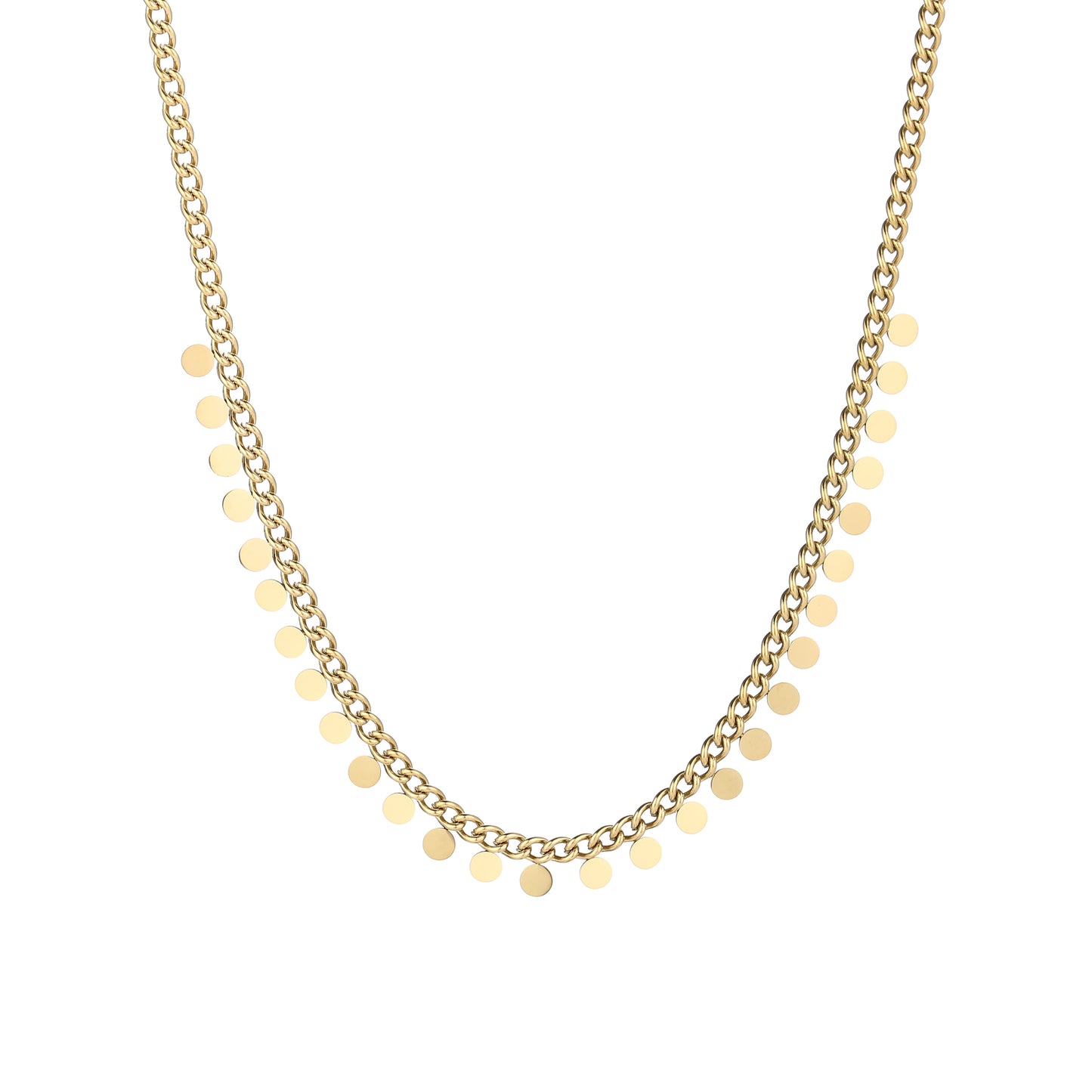 Full coins ketting goud