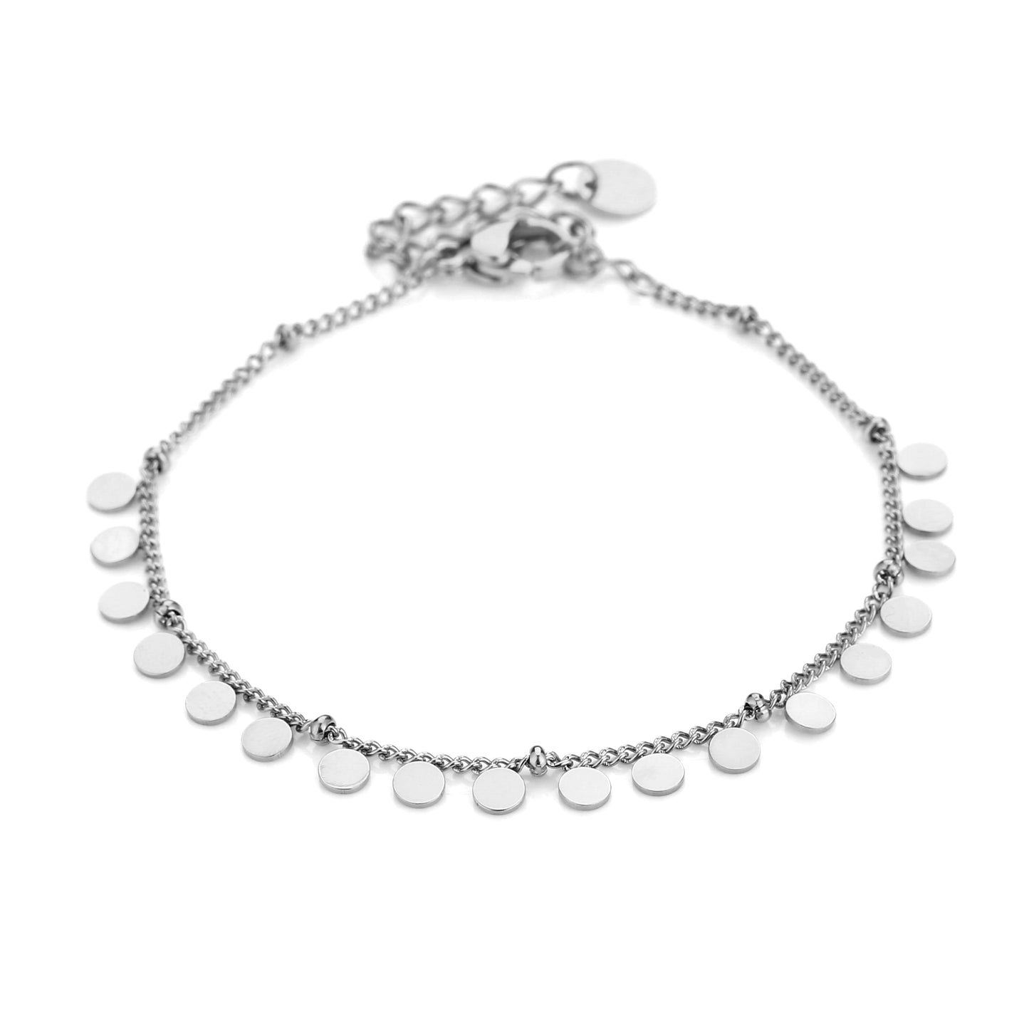 Full coins armband zilver