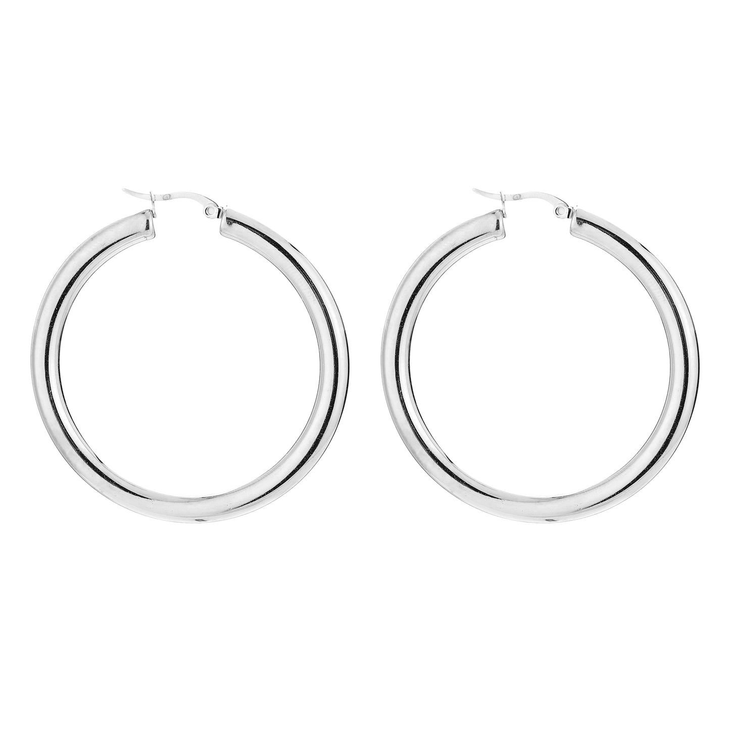 Statement hoops zilver