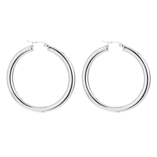 Statement hoops zilver