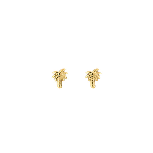 Palmboom studs goud