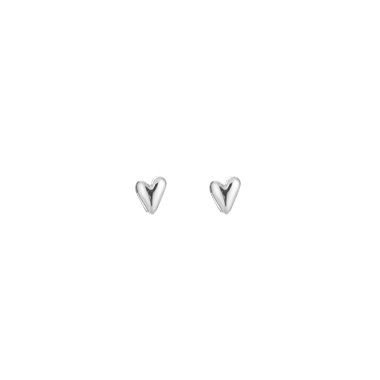 Mini hartjes studs zilver