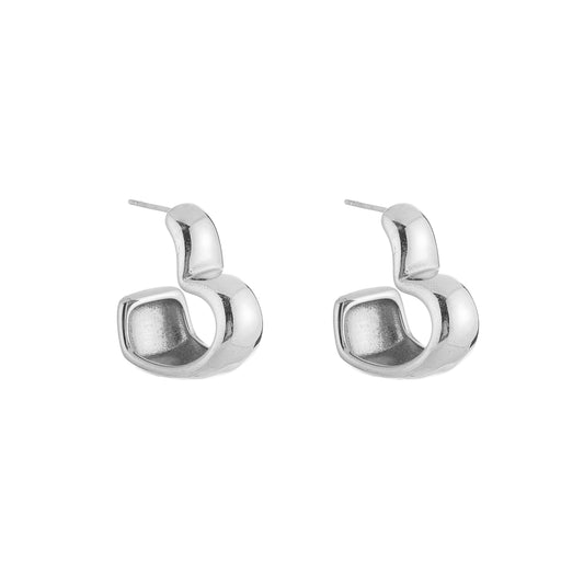 Hart hoops zilver
