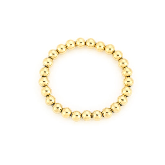 Balletjes armband goud