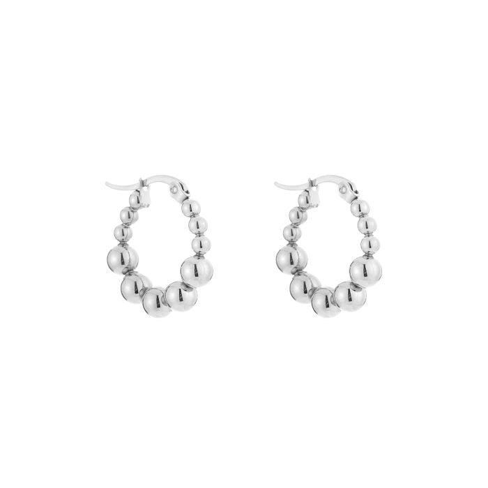 Dots oorbellen zilver
