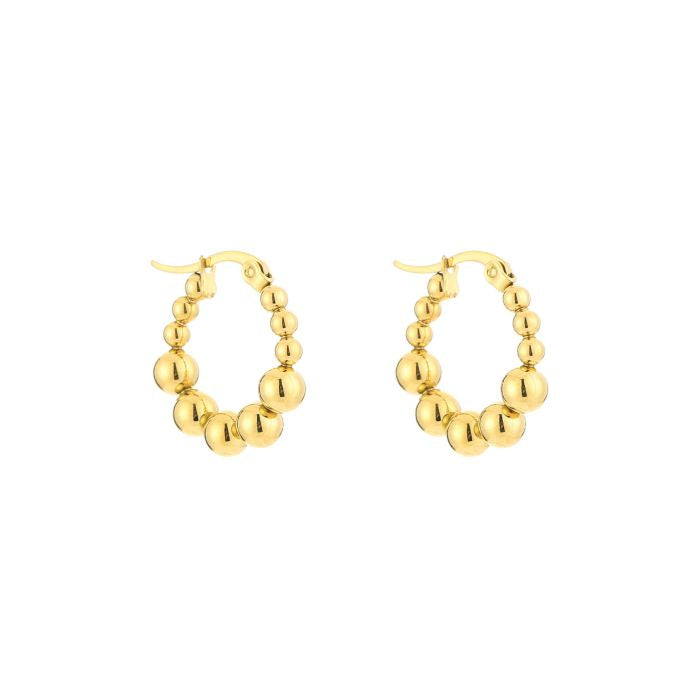 Dots oorbellen goud